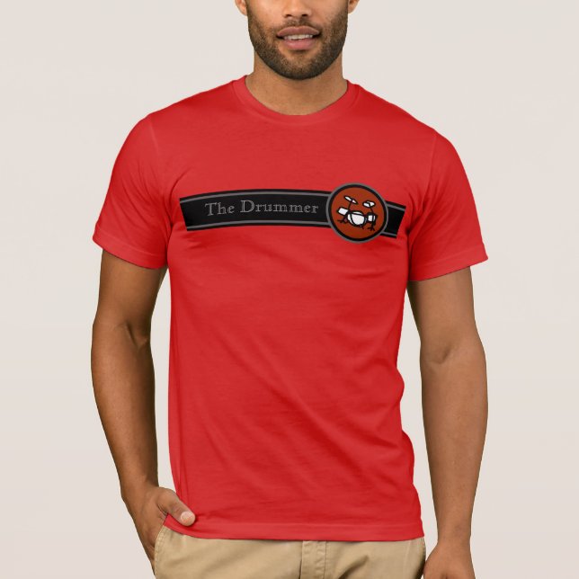 Stil Drummer . Musik T-Shirt (Vorderseite)
