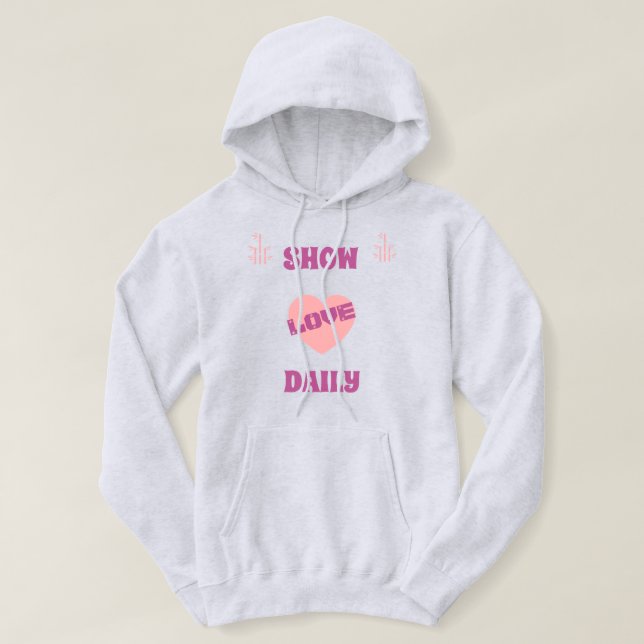  Stil: Erwachsener Pullover Hoodie (Ash Vivid)  (Design vorne)