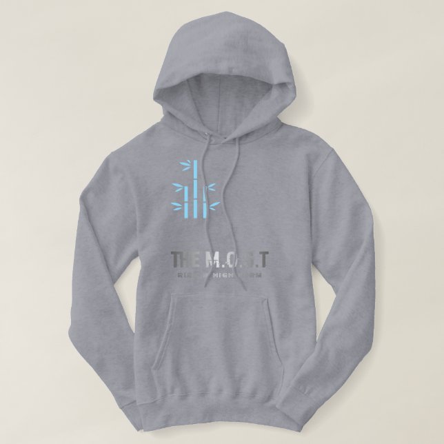 Stil: Erwachsener Pullover Hoodie (Grau Vivid) (Design vorne)