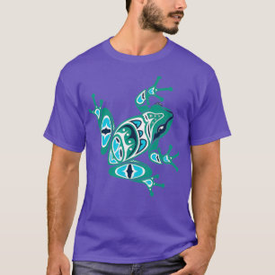 Stil-Frosch im Stil eines Amerikanischen Ureinwohn T-Shirt