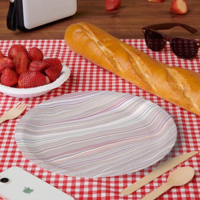 Stil: Rundpapier-Teller für Chic Pappteller (Picknick)