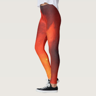 Stil und Komfort mit trendy kosmischem Muster Leggings
