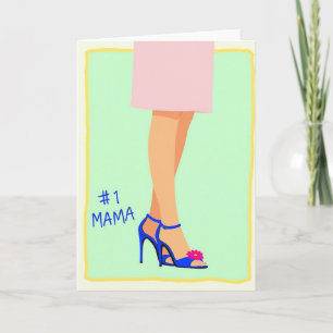 Stilechte Mama Love Art Karte
