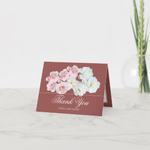 Stilechter Rosa Weiße Rose & Clematis Chic Danke s