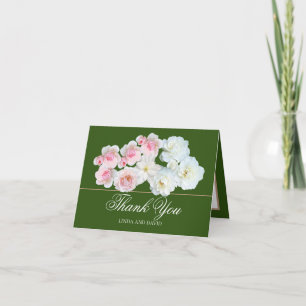 Stilechter Rosa Weiße Rose & Clematis Chic Danke s