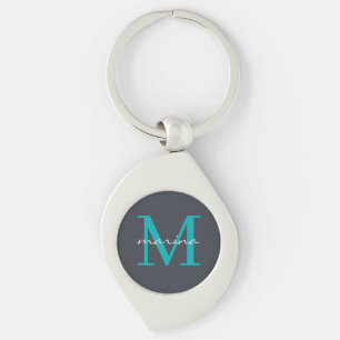 Stilelemente und personalisierte mit Monogramm Schlüsselanhänger