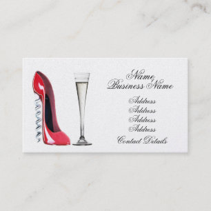 Stilett-Schuh-Kunst-Visitenkarten Visitenkarte