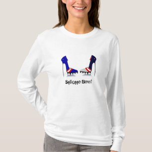 Stilett-Schüssel-kundenspezifisches T-Shirt