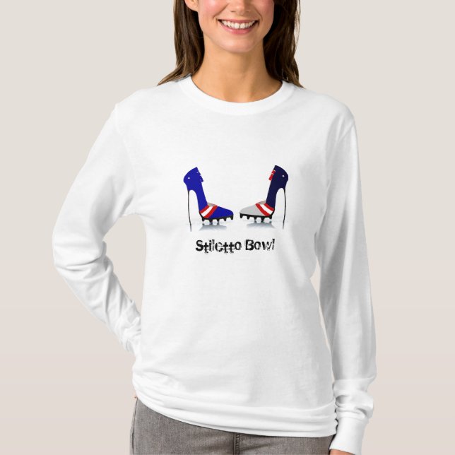 Stilett-Schüssel-kundenspezifisches T-Shirt (Vorderseite)