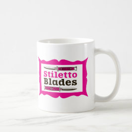 Stiletto Blades im Rahmen Kaffeetasse