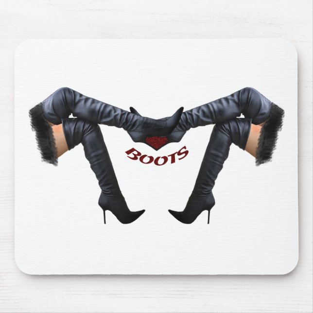 Stiletto Boot Art Mousepad (Vorne)
