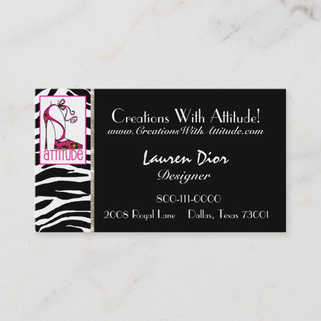 Stiletto Designer Business Cards Visitenkarte (Vorderseite)