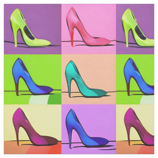 Stiletto Pumps, High Heels Poster Art Stoff (Muster)