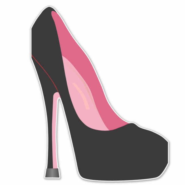 STILETTO SHOOT À HAUT NIVEAU STICKER À COUPE PERSO (Devant)