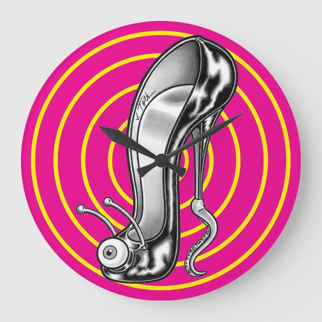 Stilettoid™ Large Clock Große Wanduhr (Vorderseite)