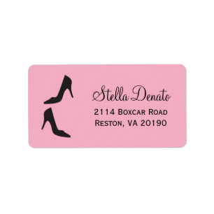 Stilettos Address Labels - Pink Adressaufkleber