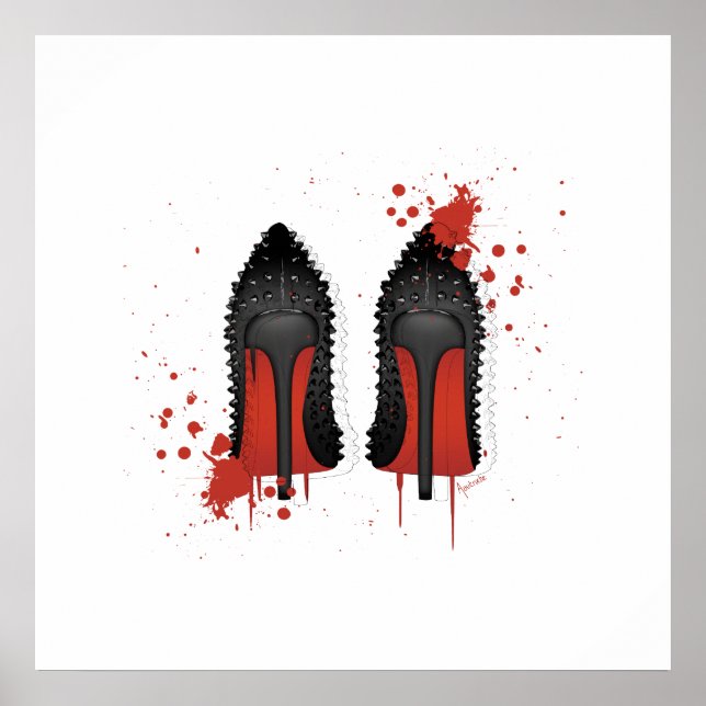 Stilettos Spatters & Tropfens Poster (Vorne)