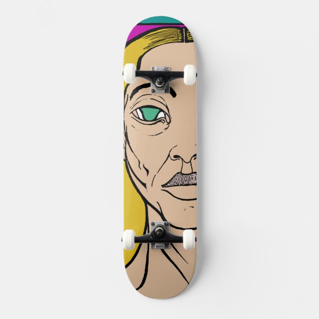 Stilfahren Skateboard (Vorderseite)