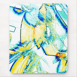 Stilfarben nein, Bild mit gelben, zyklischen blaue Mousepad