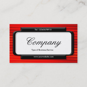 Stilftiges Panel (Script-Schriftart) - Hot Red Visitenkarte