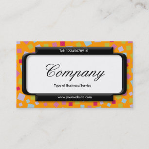 Stilftiges Panel (Script-Schriftart) - Kaskadieren Visitenkarte