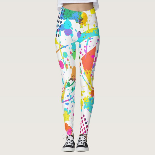 Stilgrunge im Retro-Stil der 90er Jahre Leggings (Vorderseite)