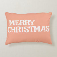 STILISCH MODERN ELEGANT MERRY CHRISTMAS PEACH FARB