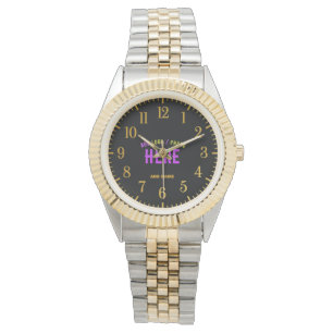 STILISCH MODERN SILVERY GOLDEN VERIFIED MARKIERT ARMBANDUHR