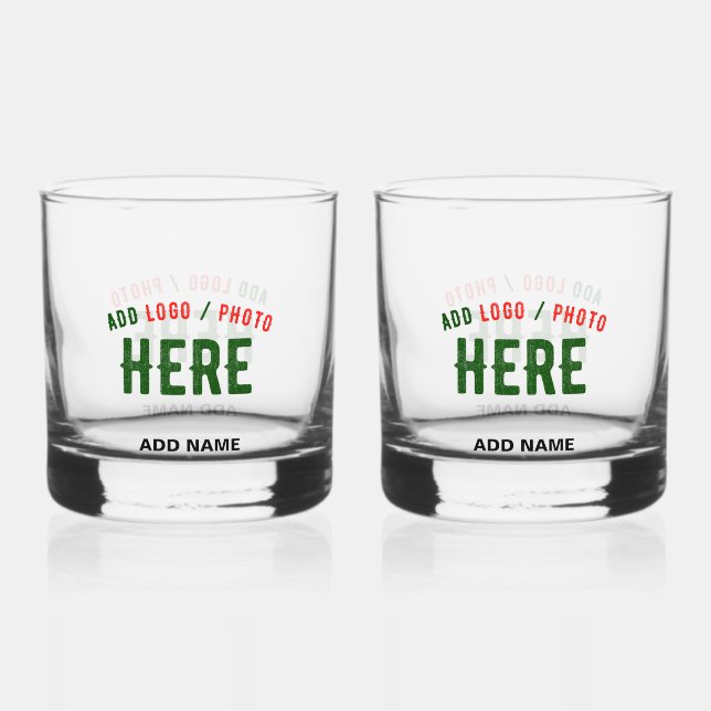 STILISCH MODERNE ZOLLBARE, KLAR ÜBERPRÜFTE MARKEN WHISKYGLAS (Vorderseite)