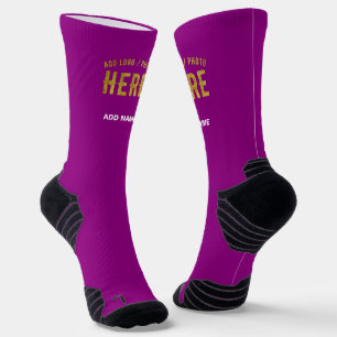 STILISCH MODERNE, ZOLLBARE, LILA ÜBERPRÜFTE MARKEN SOCKEN
