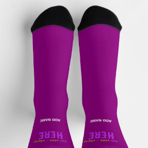 STILISCH MODERNE, ZOLLBARE, LILA ÜBERPRÜFTE MARKEN SOCKEN