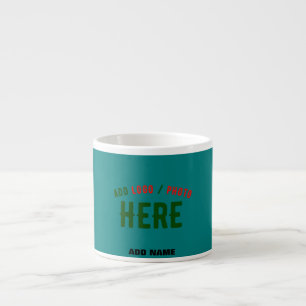 STILISCH MODERNES CUSTOM AQUAMARIN GREEN ÜBERPRÜFT ESPRESSOTASSE