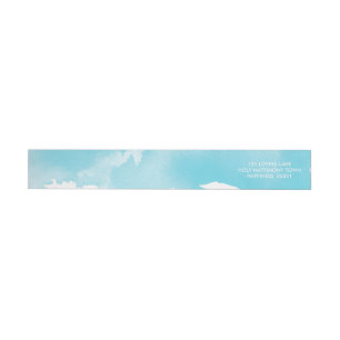 STILISCH WATERCOLOR schicke, moderne aqua-blaue Ad