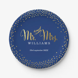 STILISCH WEDDING TABLE mini Konfetti Goldmedaille Pappteller
