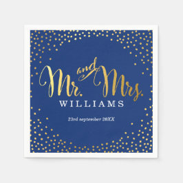 STILISCH WEDDING TABLE mini Konfetti Goldmedaille Serviette
