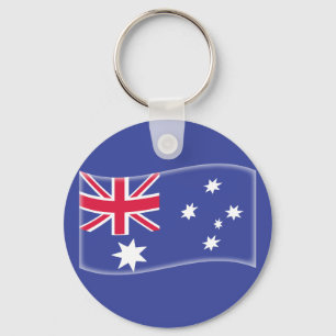 Stilisierte australische australische Flagge auf Schlüsselanhänger