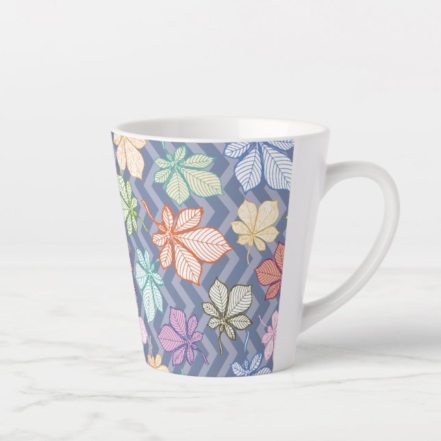 Stilisierte Blätter Milchtasse (Rechts)