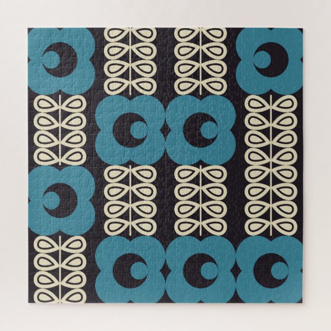 Stilisierte Blume: Moderne Vintage Geometrie. (Vertikal)