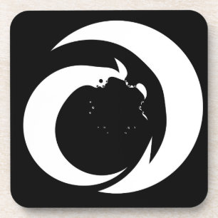 Stilisierte Buchstaben "A" Monogram Art Getränkeuntersetzer