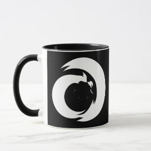 Stilisierte Buchstaben "A" Monogram Moderne Kunst Tasse