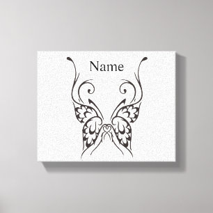Stilisierte Butterfly Tattoo Thunder_Cove Leinwanddruck