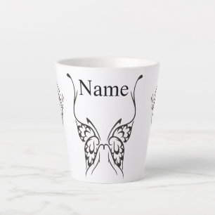 Stilisierte Butterfly Tattoo Thunder_Cove  Milchtasse
