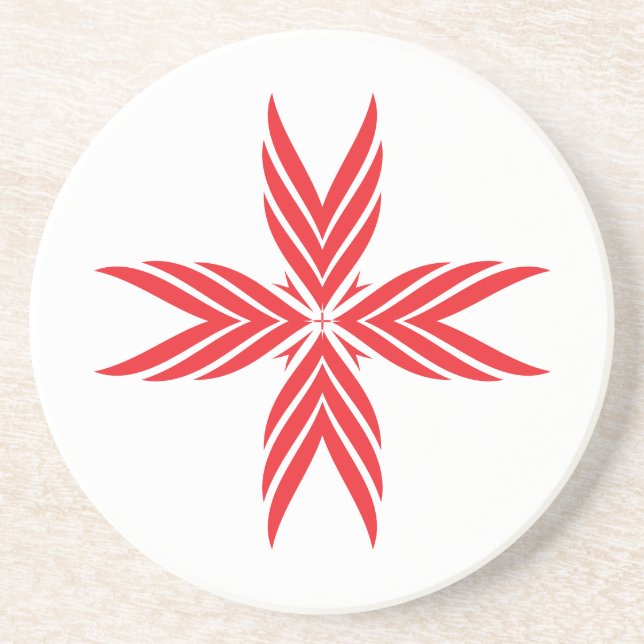 Stilisierte Cross-Untersetzer Getränkeuntersetzer (Vorne)