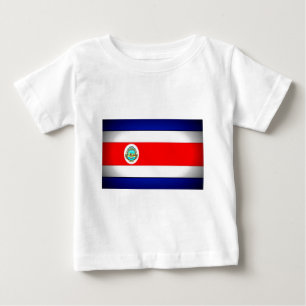 Stilisierte Fahne Costa Rica Baby T-shirt