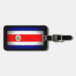 Stilisierte Fahne Costa Rica Gepäckanhänger