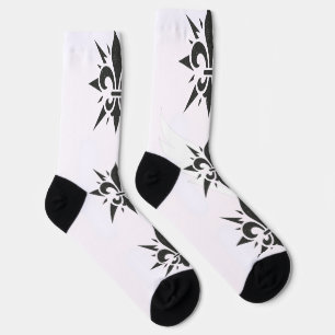 "Stilisierte Fleur-de-lis" Crew Socken