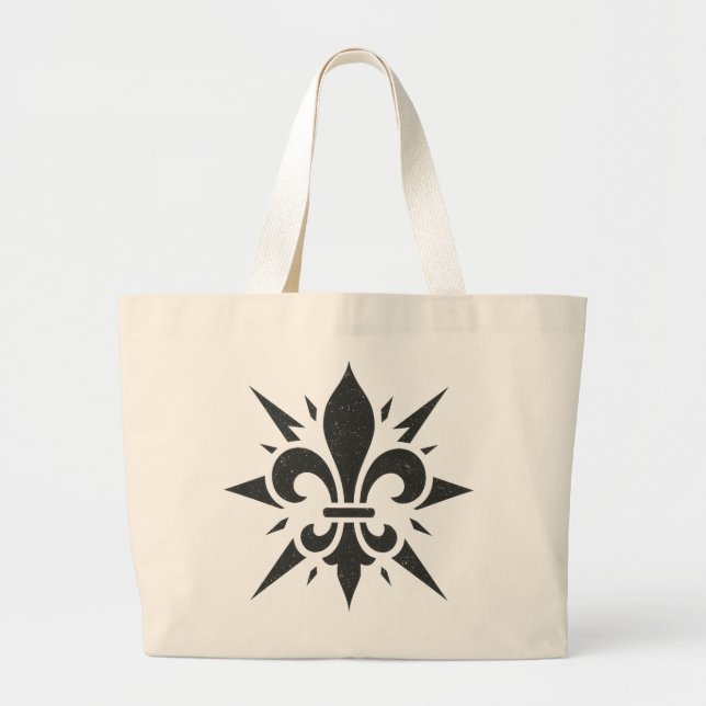 "Stilisierte Fleur-de-lis" Einkaufstasche (Vorne)
