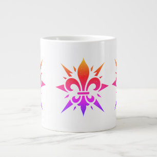 "Stilisierte Fleur-de-lis" Spezial-Tasse Jumbo-Tasse