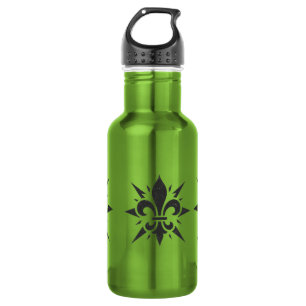 "Stilisierte Fleur-de-lis" Wasserflasche