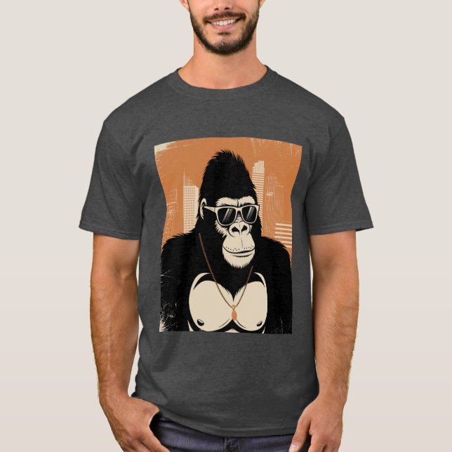 Stilisierte Gorilla T-Shirt (Vorderseite)